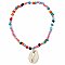 Mermaid Beads Cowry Shell Stretch Anklet