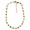 Gold Multicolor Daisy Chain Anklet