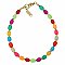 Bright Rainbow Jelly Bean Stretch Anklet