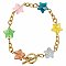 Lucky Stars & Gold Toggle Bracelet