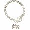 Rhinestone Aquarius Zodiac Toggle Bracelet
