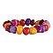 Candy Shop Colorful Stone Bead Stretch Bracelet