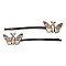 Silver Butterfly Bobby Pin