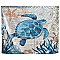 Vintage Print Nylon Sea Turtle Tapestry