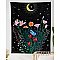 Nighttime Bouquet Flower Moon Tapestry
