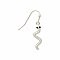 Small Serpent Silver Snake Earring