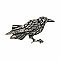 Nevermore Silver Raven Post Earrings