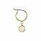 Modern Simplicity Opal Gold Hoop Earrings