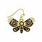 Night Wings Gold Luna Moth Earrings