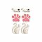 Feline Friend Enamel Post Earrings Set