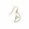 Moon Face Gold Crescent Earrings
