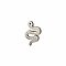 Serpentine Silver Snake Post Earrings