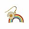 Spring Showers Daisy Rainbow Earrings