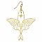 Wishing Wings Luna Moth Gold Earrings