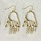 Artists Hand Abstract Gold Earrings