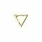 Golden Triangle Huggie Hoop Earrings