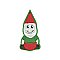 Garden Gnome Embroidered Iron on Patch