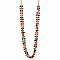 Necklace Party Gold Multicolor Bead Necklace