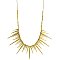 Gold Metal Spike Necklace
