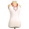 Coral Glass Seed Bead Branch Long Necklace