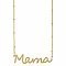 Mom's Love Mama Gold Script Necklace