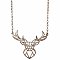 Woodland Warrior Silver Deer Necklace