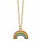 Parting Clouds Pastel Rainbow Gold Necklace