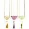 Pastel Butterfly & Tassel Necklace