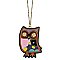 Abstract Owl Long Necklace