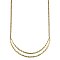 Gold Hammered Crescent Necklace