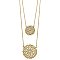 Winning Gold Medallion Layer Necklace