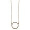 Sparkle 'Round Town Clear Crystal Circle Gold Necklace