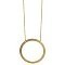 Gold Matte Large Circle Necklace