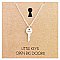 Little Keys Open Big Doors Love Key Charm Necklace