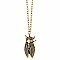 Gold Cicada Insect Necklace