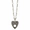 Yes No Silver Planchet Necklace