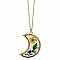 Night Blooms Crescent Dried Flower Necklace