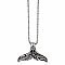 Nautical Nature Silver Whale Tail Necklace