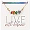 Live with Balance Chakra Stone Chip Necklace