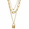 Locked in Love Gold Layer Necklace