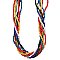 Assorted Color 8 Line Bead Necklace