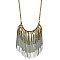 Gold & Silver Chain Fringe Necklace