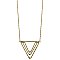 Gold Triangles Long Necklace