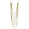 Multi Line Gold Snake Chain Necklace