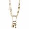 Locks of Love Gold Layer Necklace