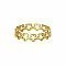Floral Wreath Gold Flower Band Ring