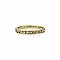 Half an Eternity Gold Crystal Band Ring