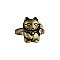 Burnished Gold Lucky Cat Ring