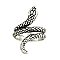 Tight Squeeze Silver Snake Wrap Band Ring