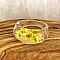 Cottage Yellow Clear Facet Resin Ring
